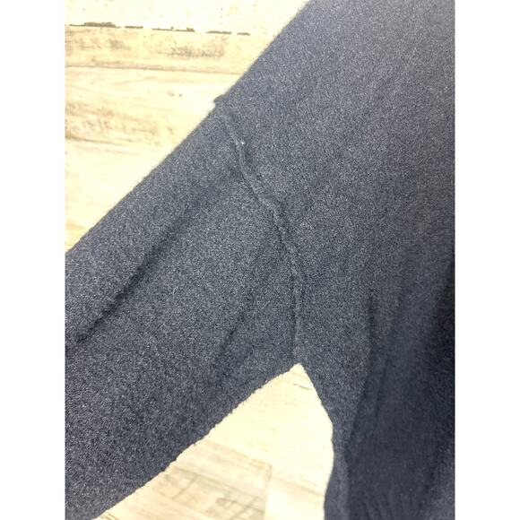 Free People Women’s S Black Long Sleeve Pullover Viscose Knit Sweater - Picture 6 of 6